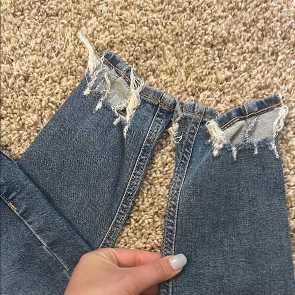 Topshop Blue Ankle Cropped Jeans - Picture 4 of 6